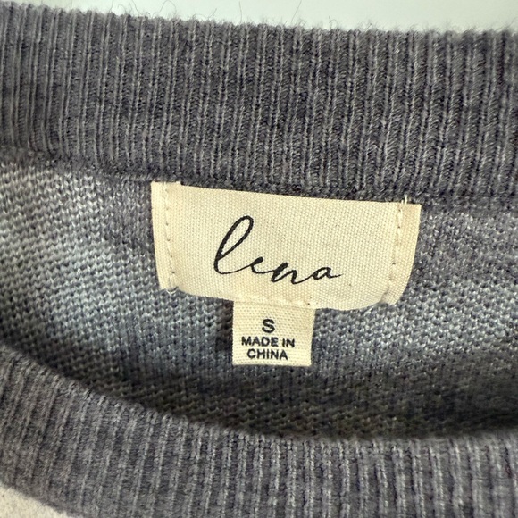 Lena Plaid Gray and White Knit Sweater - Picture 2 of 2